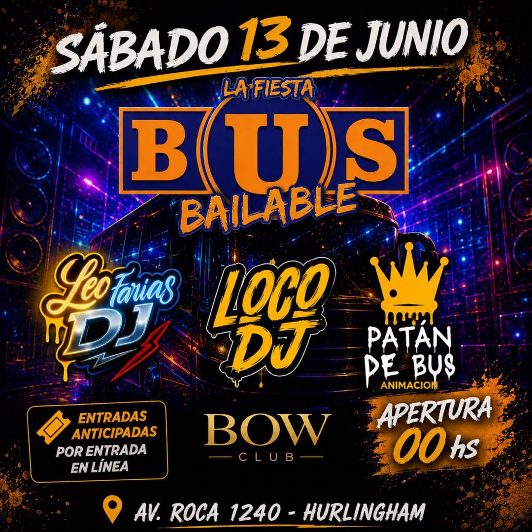 LA FIESTA BUS BAILABLE | 13/06