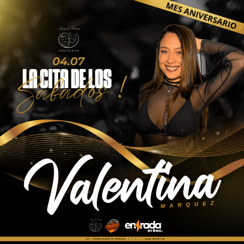 Entrada en Línea 15 VALENTINA MARQUEZ | LA CITA DE LOS SABADOS - 04/07
